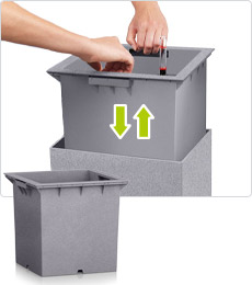 CANTO Color column planter liner